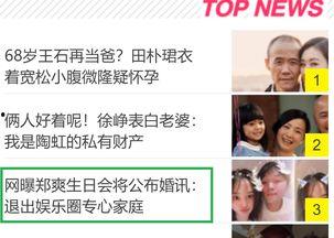 今年娱乐圈新消息爆料,2023年度明星秘闻大揭秘  第3张